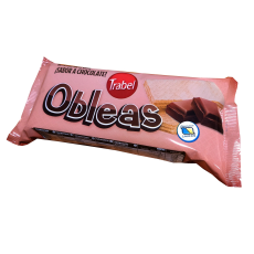 Oblea rellena de crema chocolate